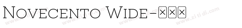 Novecento Wide字体转换